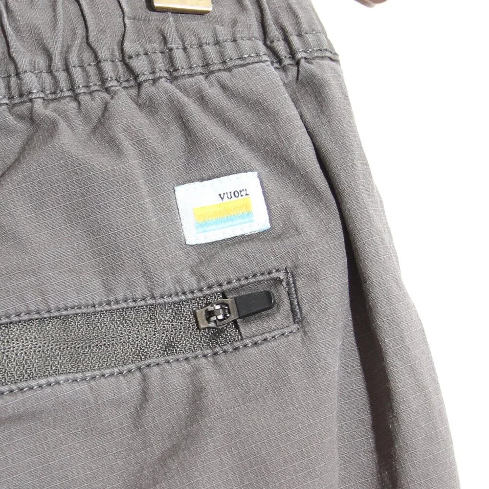 Vuori Ripstop Pant Men's Gray Organic Cotton Size Small